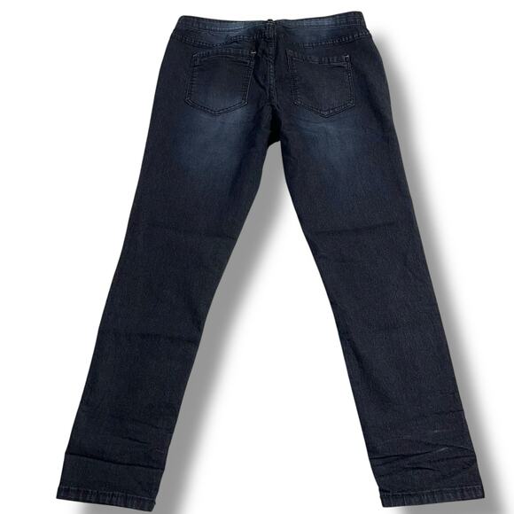 Rue21 Womens Jeggings Denim Blue Jeans Dark Wash Skinny Stretch 33 in Waist - Picture 5 of 8